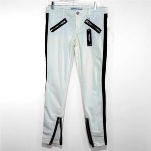 NWT EXPRESS Skinny Jeans Stella
Legging Low Rise White Zipper Ankle Stre…